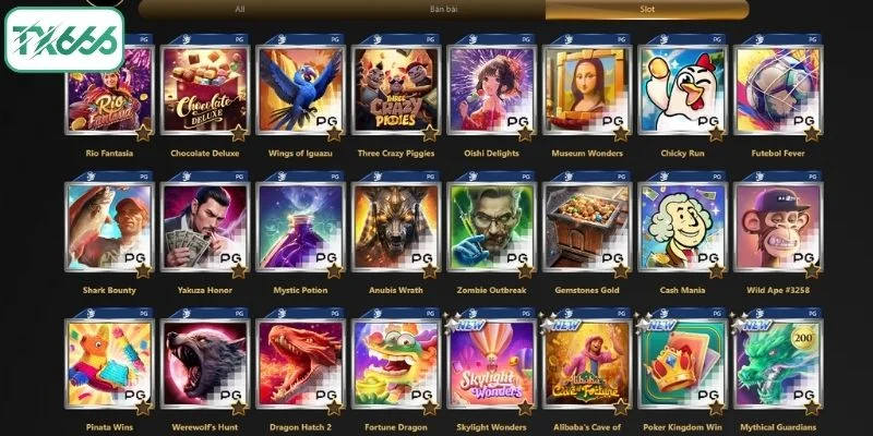 Một số tựa game nổ hũ TX666 được săn đón hàng đầu